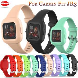 Garmin Fit JR3 용 실리콘 팔찌 스트랩 GarminFit JR 3 스마트 워치 밴드, 어린이 시계 액세서리 교체