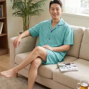 [라일리의류] Rly 국산 남성 여름 빅사이즈 인견 잠옷세트