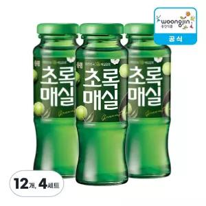 웅진식품 초록매실 병 180ml, 12개, 4세트