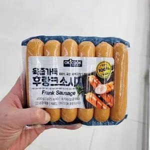 오케이쿡 육즙가득 후랑크 소시지 450g 아이스박스포장