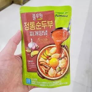 풀무원 정통 순두부 찌개 양념 140g 아이스박스포장