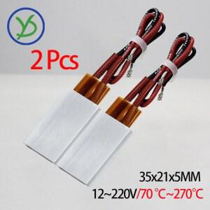 세라믹 PTC 가열 도구, 12V ~ 220V 히터, PTC 항온 가열 시트, 전기 절연 액세서리, 35*21,