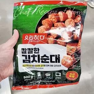 요리하다 칼칼한 김치 순대 500g 아이스박스포장