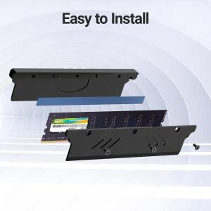 RAM 방열판 쿨러 DDR2 DDR3 DDR5용 열 패드 포함 - PC 메모리 쿨링 키트 데스크탑 컴퓨터