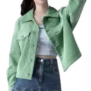 여성 고리땡 숏 데일리 코듀로이 아우터 여름 재킷 루즈핏 캐주얼 자켓 봄