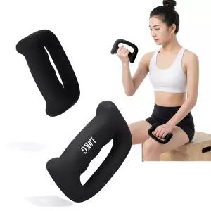 홈트러브 네오프렌 그립형 아령 덤벨 홈트 블랙 1kg 2개