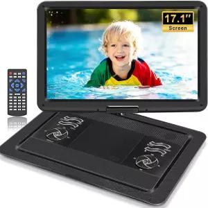 17.1인치 초대형 HD 스위블 화면 5000mAh 배터리 5~6시간 재생 가능한 HOPYOP 19.6인치 휴대용 DVD