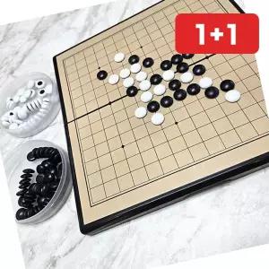 바둑 접이식 자석 바둑 오목 세트 (1+1)