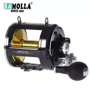 트롤링 드럼 낚시 릴 모든 알루미늄 합금 바디 바다 바닷물 액세서리 드래그 30KG 지그 보트 Carretilha De