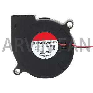 5cm EF50151B2-C03C-A99 12V 0.78W 5015 무소음 블로워 팬 터빈 냉각 팬