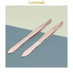 쪽집게 스테인레스 2종 세트 눈썹정리 잔털제거 족집게 핀셋 미용 장식소품