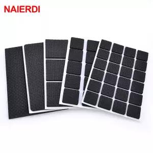 NAIERDI 1-24PCS 안티 슬립 매트 자체 접착 가구 다리 피트 펠트 패드 범퍼 댐퍼 의자 테이블 보호기 하드