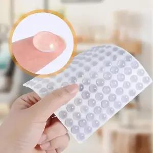 300100Pcs 마그네틱 접착 도어 스토퍼 고무 댐퍼 버퍼 캐비닛 범퍼 실리콘 가구 패드 쿠션 보호 패드