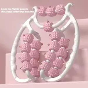 팔 테니스 팔꿈치 근육 롤러 하드 뾰족한 마사지 공 및 20 휠 셀룰라이트용 1pcs 트리거 포인트 폼 스틱