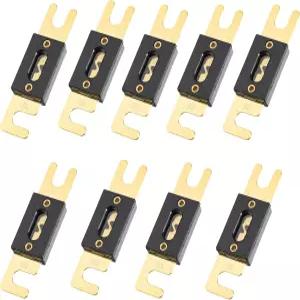 인버터 차량용 트럭 오디오를 위한 X AutoHOX 9pcs 40A 골드 톤 도금 ANL 퓨즈 핏