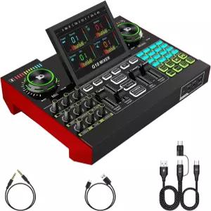 텐램프 G10 게이밍 오디오 믹서 3.5mm/XLR 마이크 입력이 가능한 인터페이스 스트리밍 팟캐스트 녹음 및