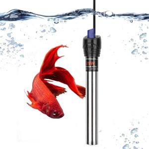 220V 물고기 탱크 가열 막대 25/50/100/200/300/500W 스테인레스 스틸 조절 가능한 수족관 히터 잠수정 온