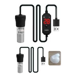 수족관 히터 조절 가능 수중 어항 20W/15W 디지털 디스플레이 외부 온도 18-34 ° C USB 미니