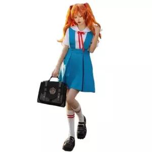 에반게리온 의상 레이 코스프레 교복 아스카 원피스 코스튬