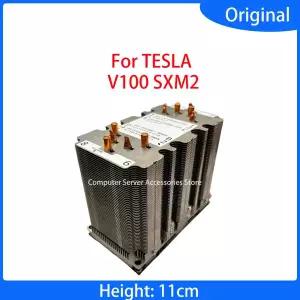 테슬라 V100 P100 S10 구리 튜브 GPU 그래픽 카드용 맞춤형 라디에이터 히트싱크 쿨러 11CM XM2 액세서리