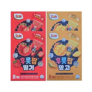 Dole 돌 후룻팝 62ml 2종 총 32개 /망고,딸기,오렌지,파인,피치