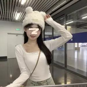 미중 여성 봄 가을 뉴 리본 레이스 섹시 바탕 날씬 스퀘어넥 긴팔yy
