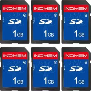 INDMEM SD 카드 1GB 6팩 클래스 4 플래시 메모리 MLC 표준 디지털 카메라