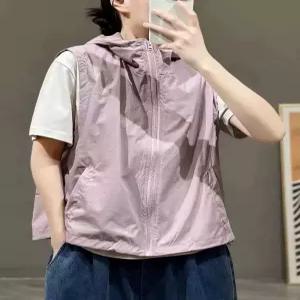 바람막이 조끼 베스트 간절기 경량 아웃도어 민소매 여성