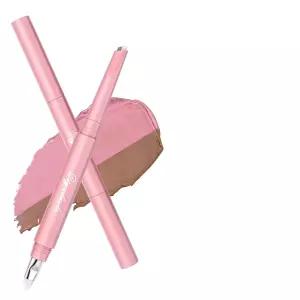 브라이트닝 은폐를 위한 브러시 방수 번짐 방지 형광펜 메이크업이 포함된 2Pc 언더 브라이트너 펜 컨투어