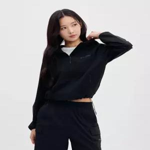 익스페디션 프레시벤트 여성 컬러블럭 크롭 바람막이 (BLACK) 4762426