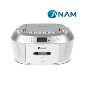 아남 포터블 카세트 CD플레이어 A-330BT 블루투스 FM AM 라디오