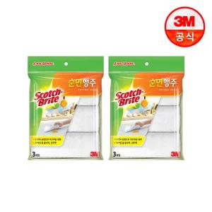 [3M] 스카치브라이트 순면행주 3입x2개