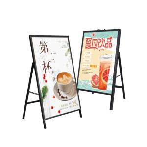 LED 조명 입간판 A형 빈티지 외부 60x45x30cm 터 엘로우 대형 이동식 배너