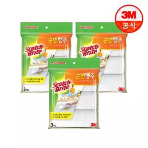 [3M] 스카치브라이트 순면행주 3입x3개