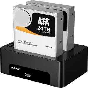 2.5 3.5인치 SATA HDD SSD USB 3.0 5Gbps 속도 UASP 48TB 용량 외장 하드 드라이브 복제기 클론을 위한
