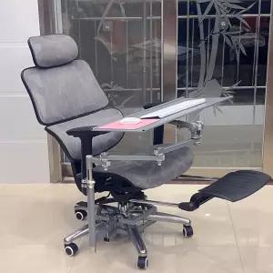 침대 컴퓨터 데스크 조절 누워서 리클라이너 각도