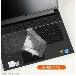 델 에일리언웨어 X15 R1 R2, X17 G16 7620 M15 R5 R6, R7 및 M17 실리콘 TPU 키보드 커버 스킨
