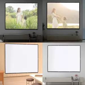 이동형 빔프로젝터 스크린 240x180cm 4 3비율 교회 캠핑용 액자형