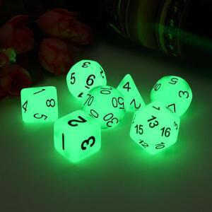 DND 야광 점등 주사위 다면체 숫자 D  세트 던전 or 드래곤 패스 파인더 롤 플레잉 게임 (RPG) MTG