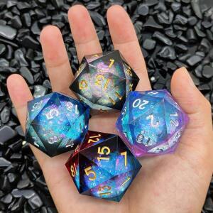 20면 수지 유사 주사위 35mm 액체 코어 DND 던전 앤 드래곤 TRPG 보드 게임 D20