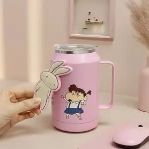 (유리와 토끼) 짱구는못말려 오프너 마그넷 자이언트 스텐 머그/캐릭터/스텐컵/머그컵/스텐레스/물컵/스덴