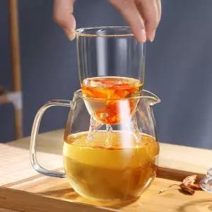 내열 티팟 전기포트 둥근 티보트 차주전자 유리 600ml