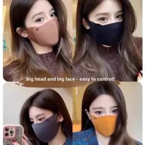유행 Maillard 가을/겨울 오토바이 마스크 방풍 방진 스폰지 원활한 빨 수있는 따뜻한 아보카도 그린 전 야드
