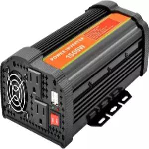 자동차 RV용 파워 인버터 DC-AC 12V-110V 컨버터 충전기(1500W)