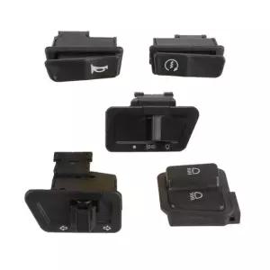 5 Pcs 오토바이 헤드 라이트 경적 조광기 턴 스타터 단일 스위치 버튼 GY6 50cc