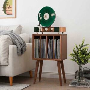 LP 수납장 엘피 턴테이블 바이닐 46X38X55CM 원목 가구 음반 월넛 CD 스틸