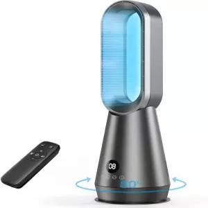 침실용 AICPAN 타워형 선풍기 22인치 무검 8단 속도 9H 머 LED 디스플레이 냉각 팬 조용한 스탠딩 플로어