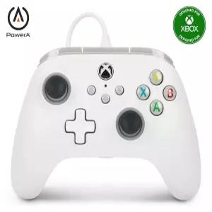 Xbox Series XS용 PowerA 유선 컨트롤러 흰색 게임패드 비디오 게임 One과 함께 작동