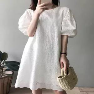 탱코마켓 크로쉐원피스 레이어드 보라카이 나시