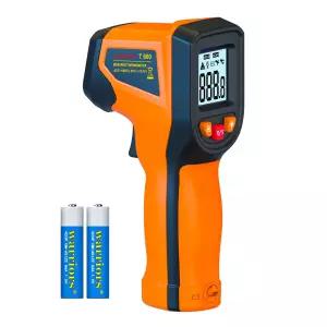 적외선 온도계 비접촉 디지털 온도총 58 F~1112 F -50°C~600°C 산업용 주방 조리 자동차 HVAC용 인체
